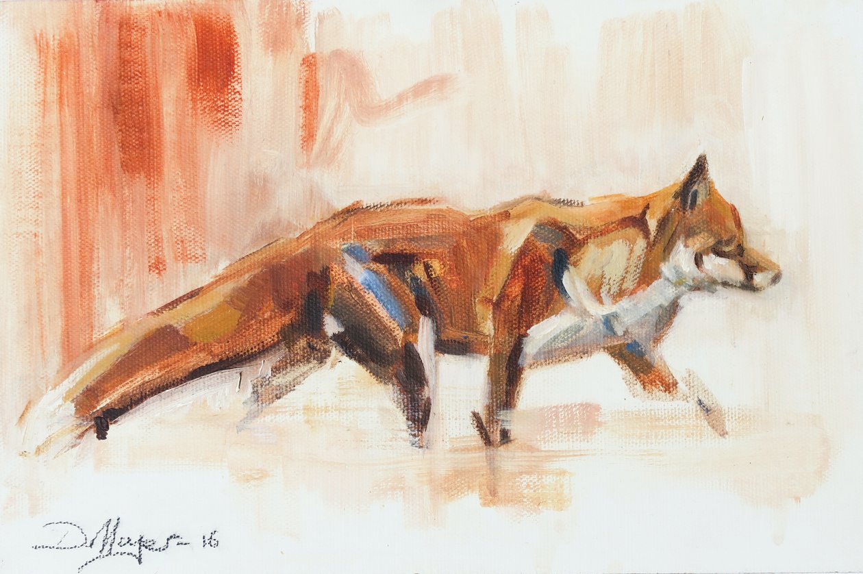 Vörös róka, 2015 (olaj, vászon) alkotó: David Mayer