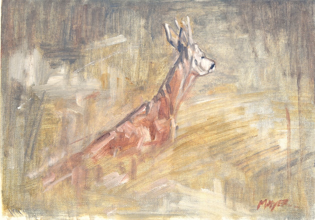 Roe Buck, 2023 (olaj, vászon) alkotó: David Mayer