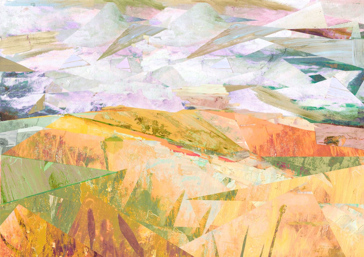Summer Fields, 2017 (vegyes média falemezen) alkotó: David McConochie