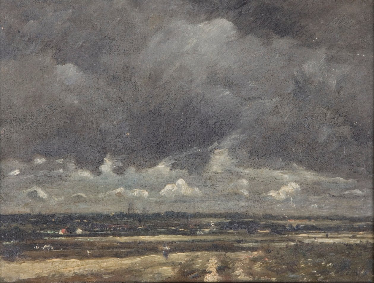 "Alföldi táj", 1887-1930 alkotó: David Muirhead