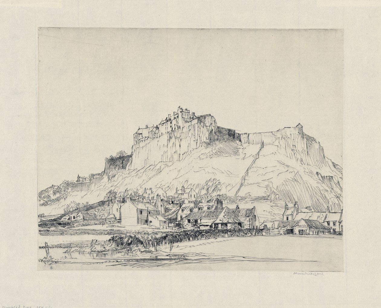 Stirling kastély alkotó: David Muirhead Bone