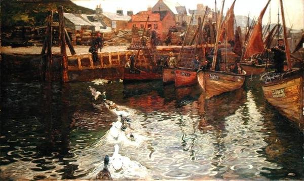Tarbert kikötője alkotó: David Murray