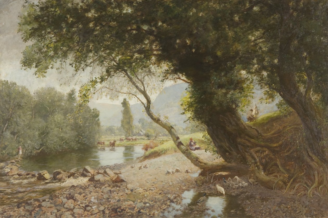The Ivy, The Oak and The Bonnie Birken Tree, Bettws-y-Coed alkotó: David Murray