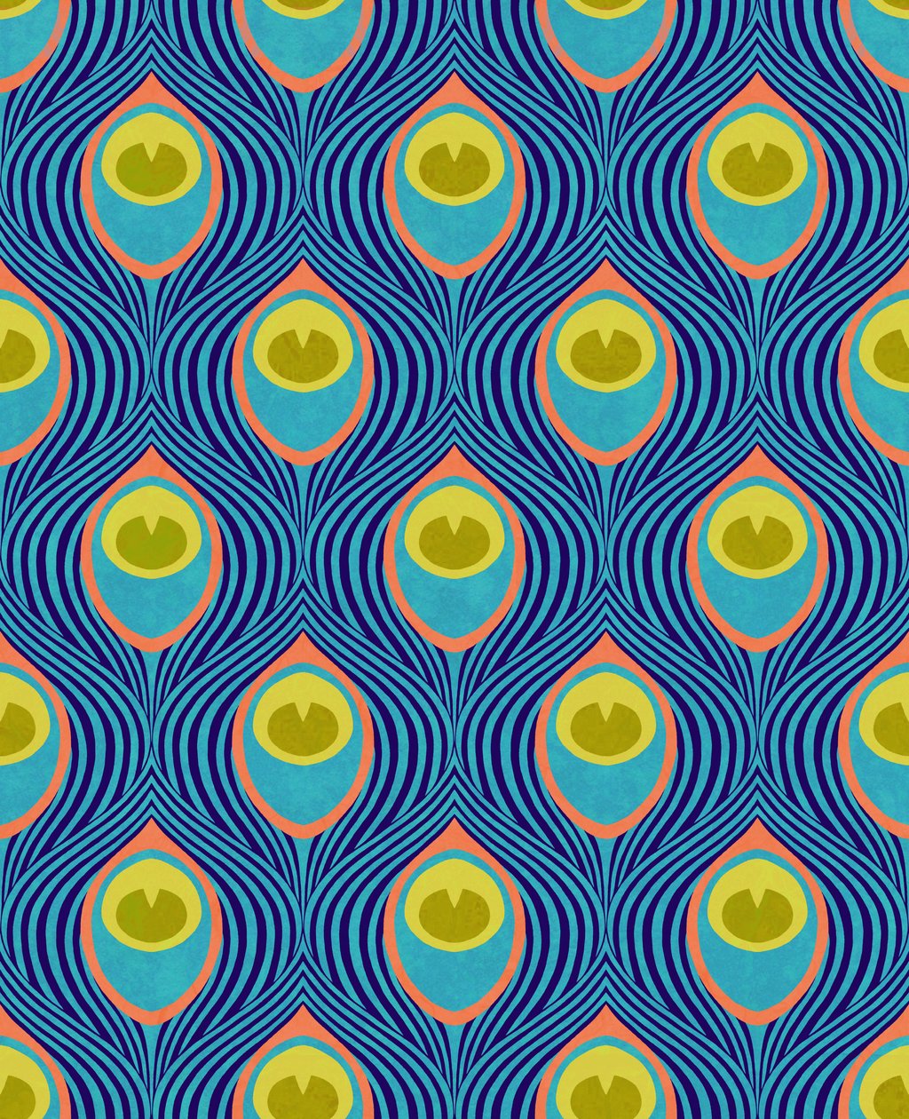 Peacock Cyan, 2019 (digitális vegyes technika) alkotó: David Newton
