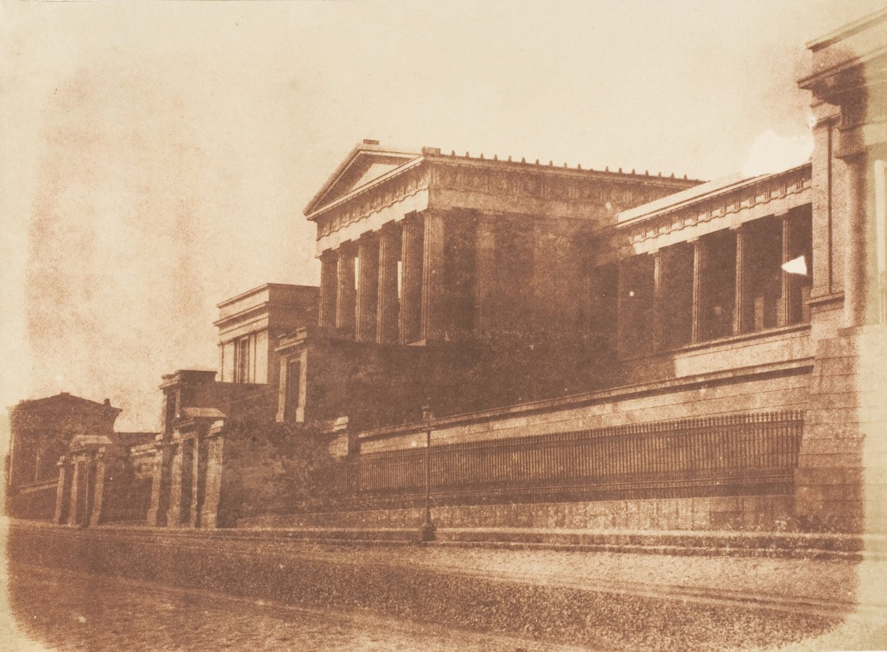 Old Royal High School, Calton Hill, Edinburgh, 1843-47. Alkotók: David Octavius Hill, Robert Adamson, Hill & Adamson. alkotó: Hill and Adamson