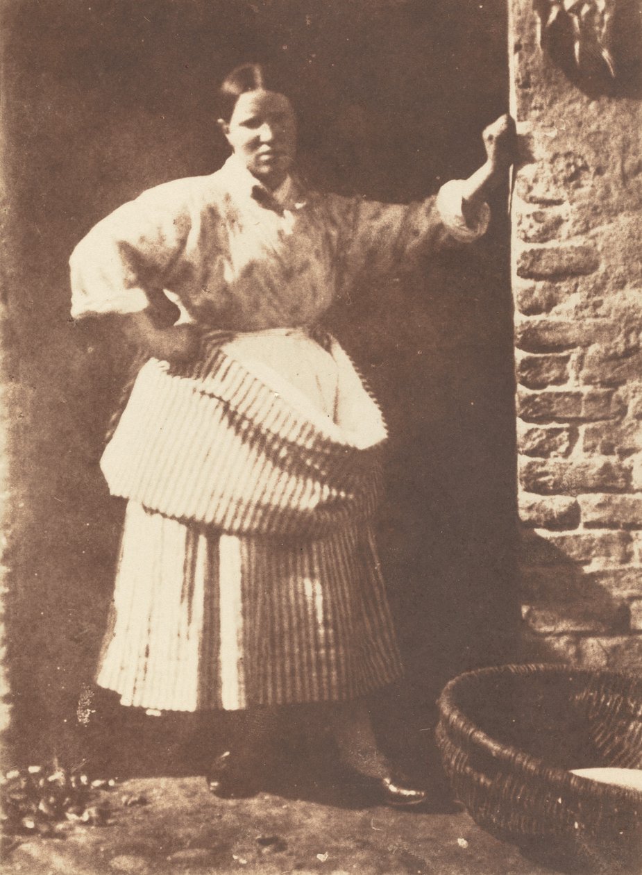 Egy Newhaven Fisherwoman, 1844. Alkotók: David Octavius Hill, Robert Adamson. alkotó: David Octavius Hill, Robert Adamson