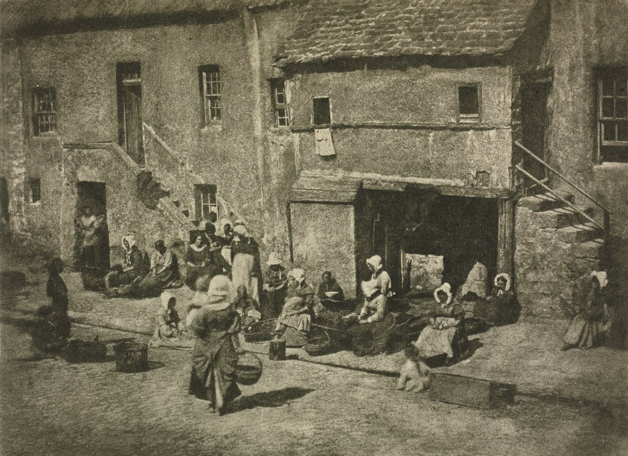 Kameramunka: Newhaven Fisheries, 1909. Alkotók: David Octavius Hill, Robert Adamson. alkotó: David Octavius Hill, Robert Adamson