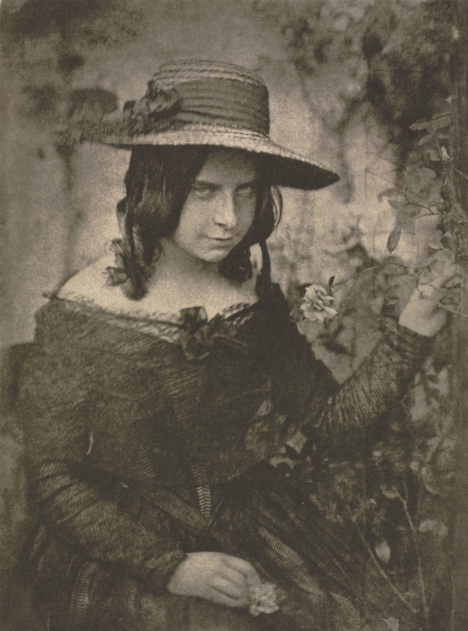 Kameramunka: Lány szalmakalapban alkotó: David Octavius Hill
