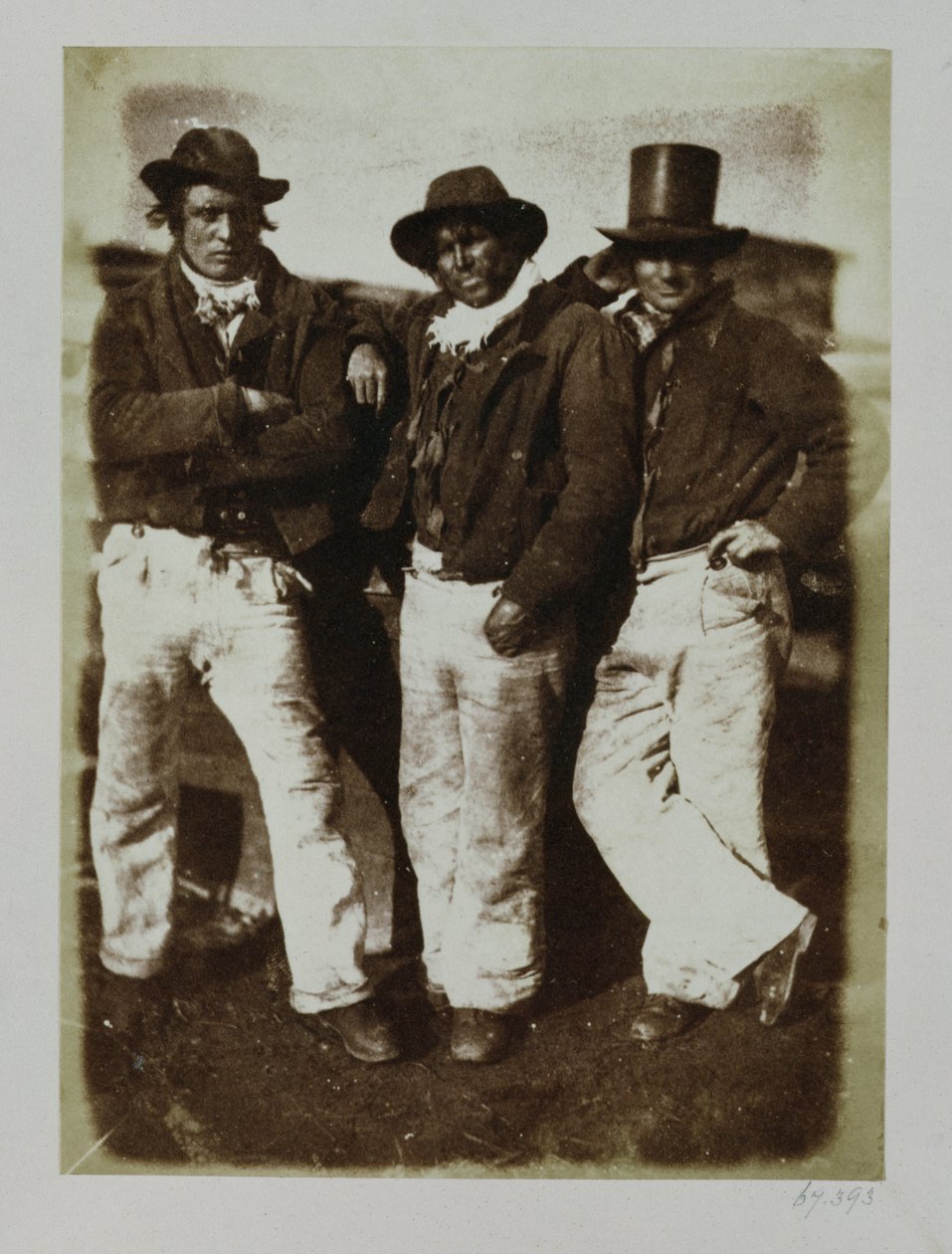 Fishermen Ashore, 1843-47 körül (sópapír nyomat kalotípus negatívról) alkotó: David Octavius Hill
