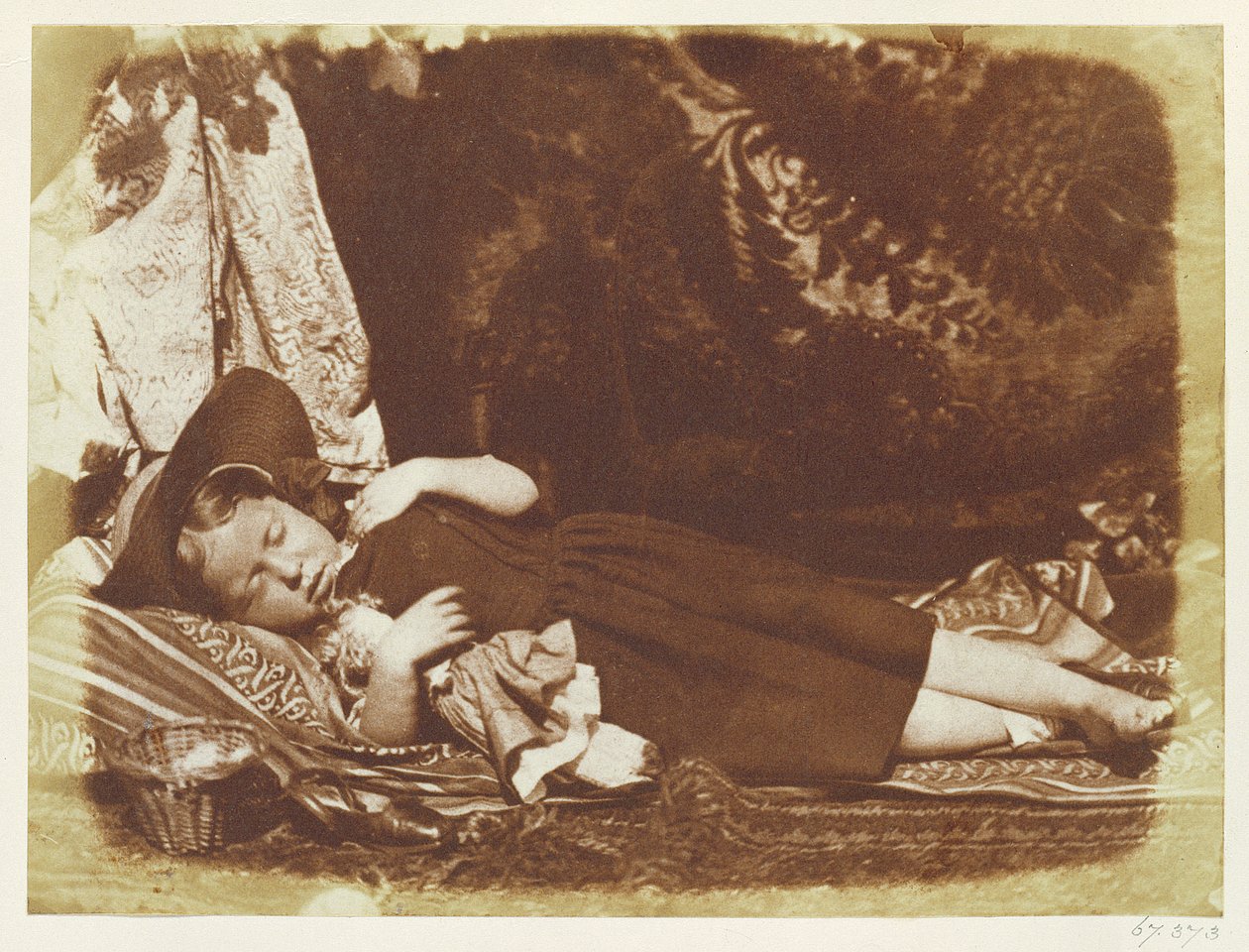 A hálótársak, 1843-47 körül (sózott papírnyomat kalotípiás negatívról) alkotó: David Octavius Hill
