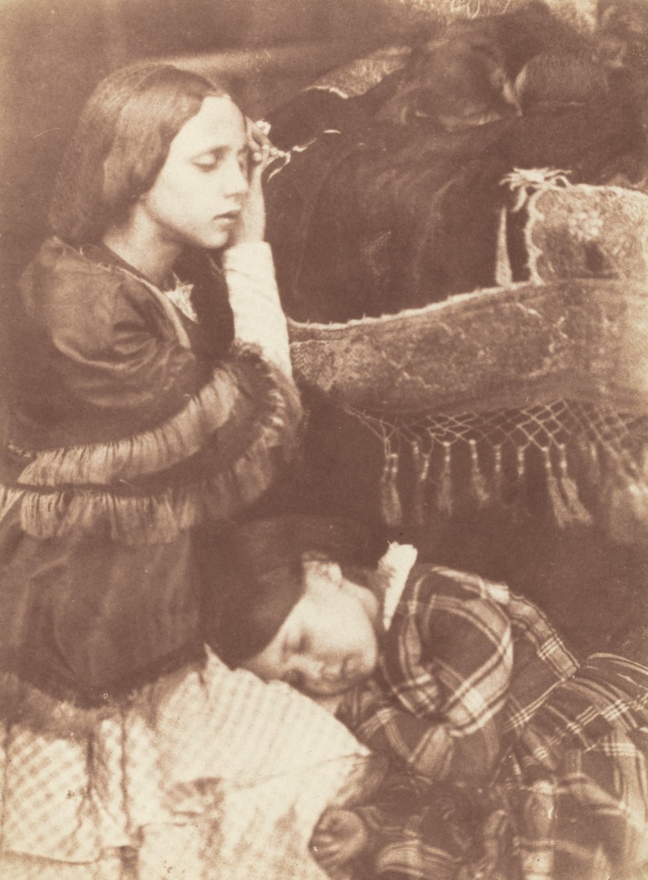 A három alvó: Sophia Finlay, Harriet Farnie és Brownie alkotó: David Octavius Hill and Robert Adamson