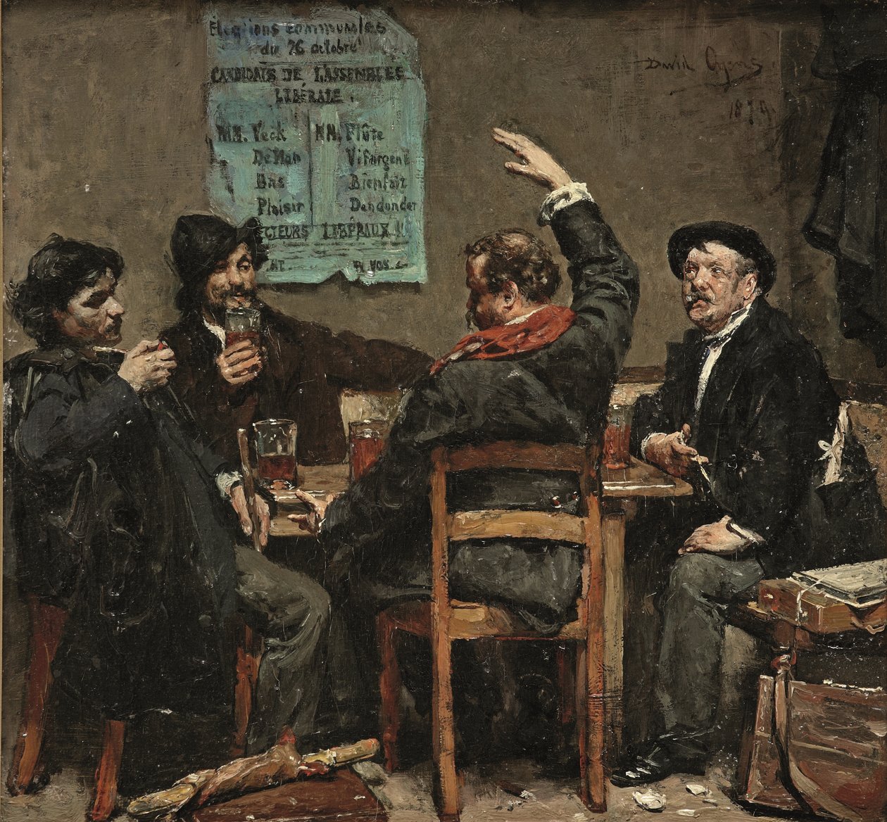 De Stamtafel: mesemondás egy kávézóban alkotó: David Oyens