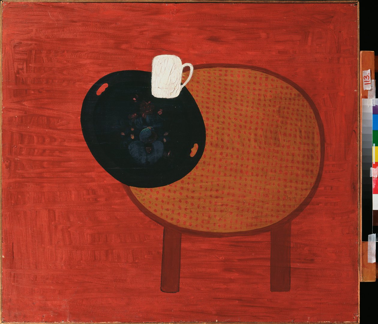 Rouge et blanc (Vörös-fehér) - David Petrovich Sterenberg (1881-1948) festménye, olaj, vászon, 1920 körül - Orosz művészet, 20. századi avantgárd, csendélet - Távol-keleti Művészeti Múzeum, Habarovszk (Oroszország) alkotó: David Petrovich Sterenberg