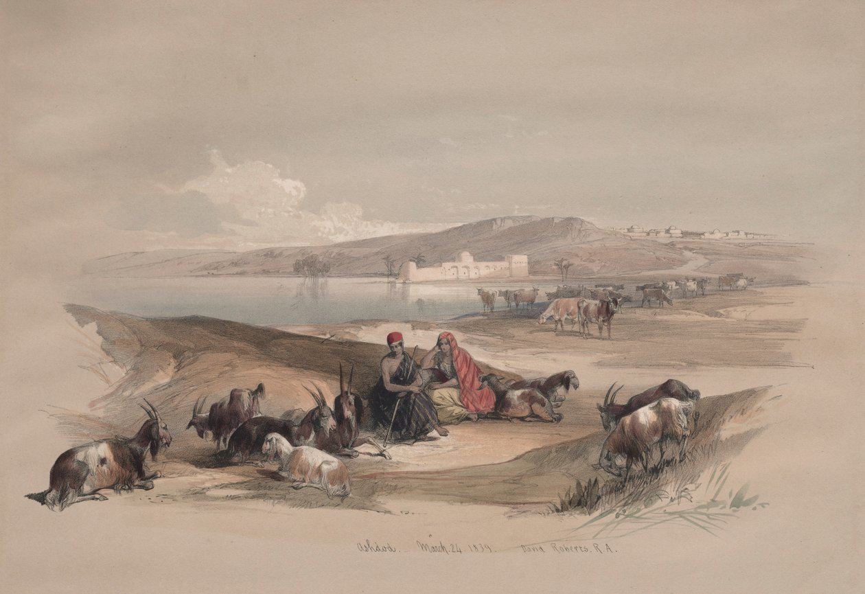 Asdod, 1839. alkotó: David Roberts