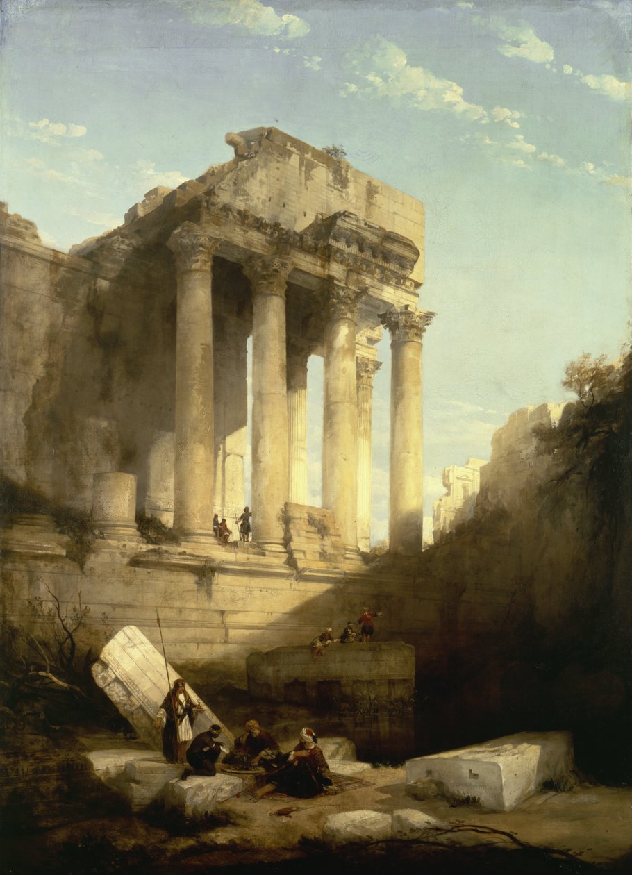 Baalbec - Bacchus templomának romjai alkotó: David Roberts