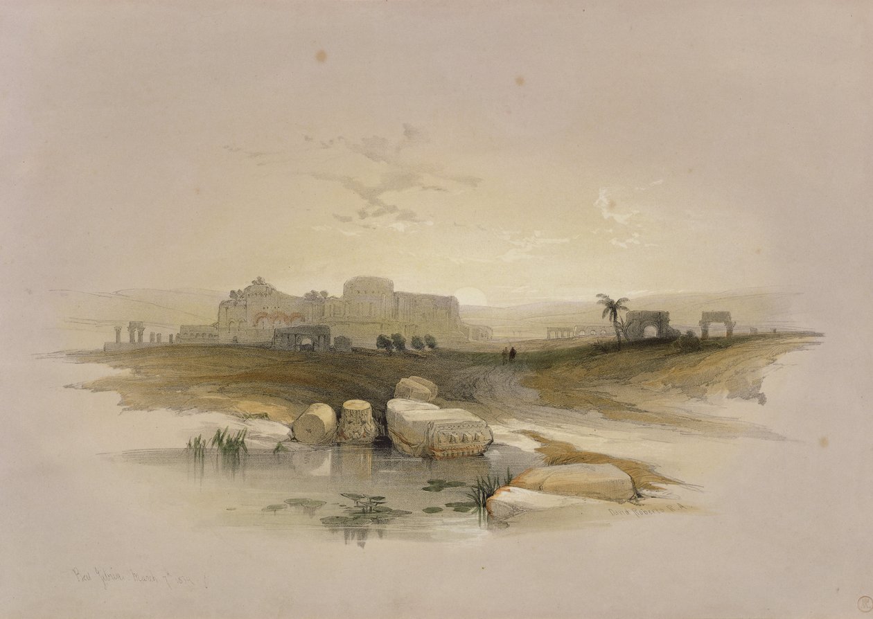 Beit Jibrin, a "Szentföld"-ből, Louis Haghe (1806-85) metszete, 1839 alkotó: David Roberts