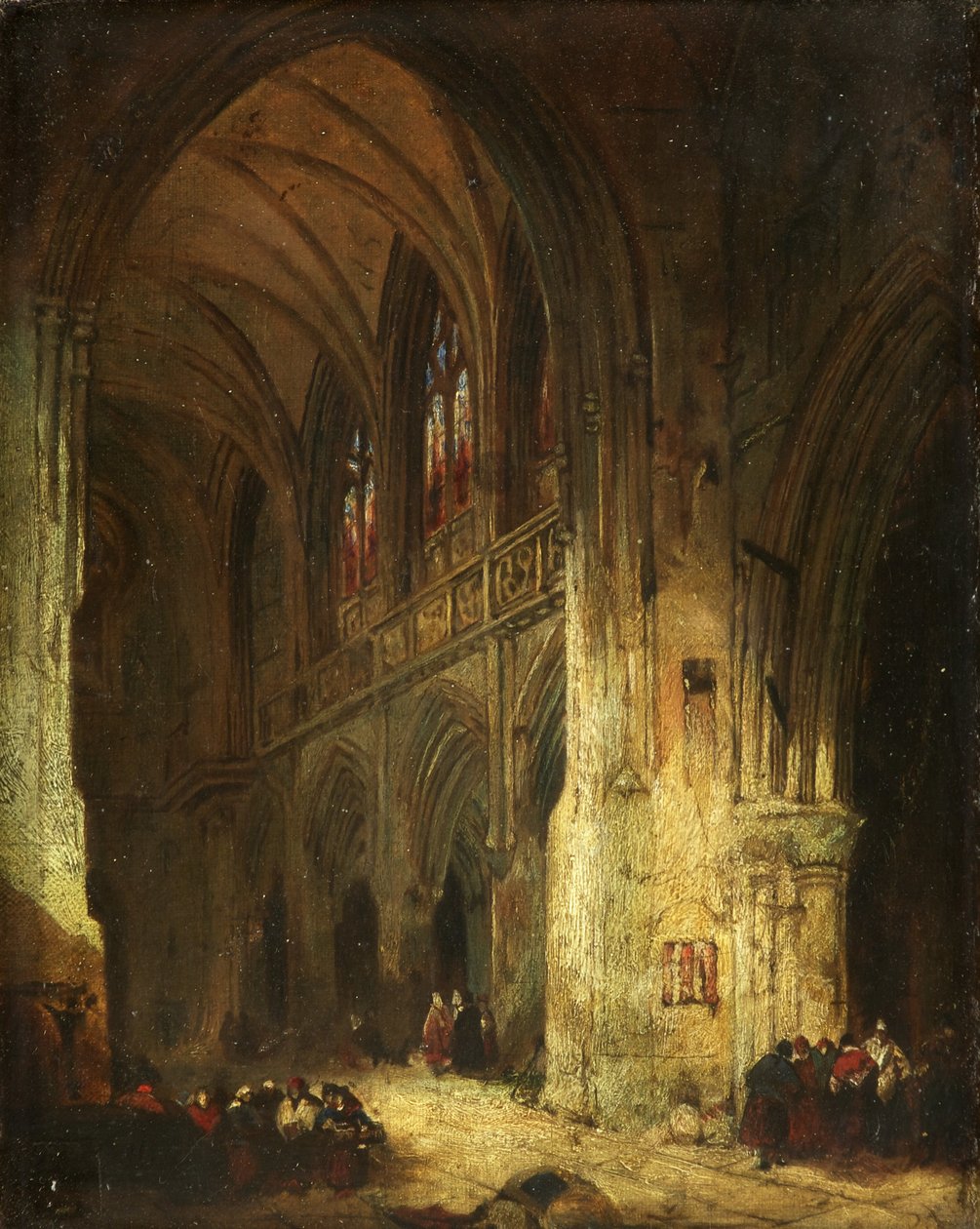 Templombelső (olaj, vászon) alkotó: David Roberts