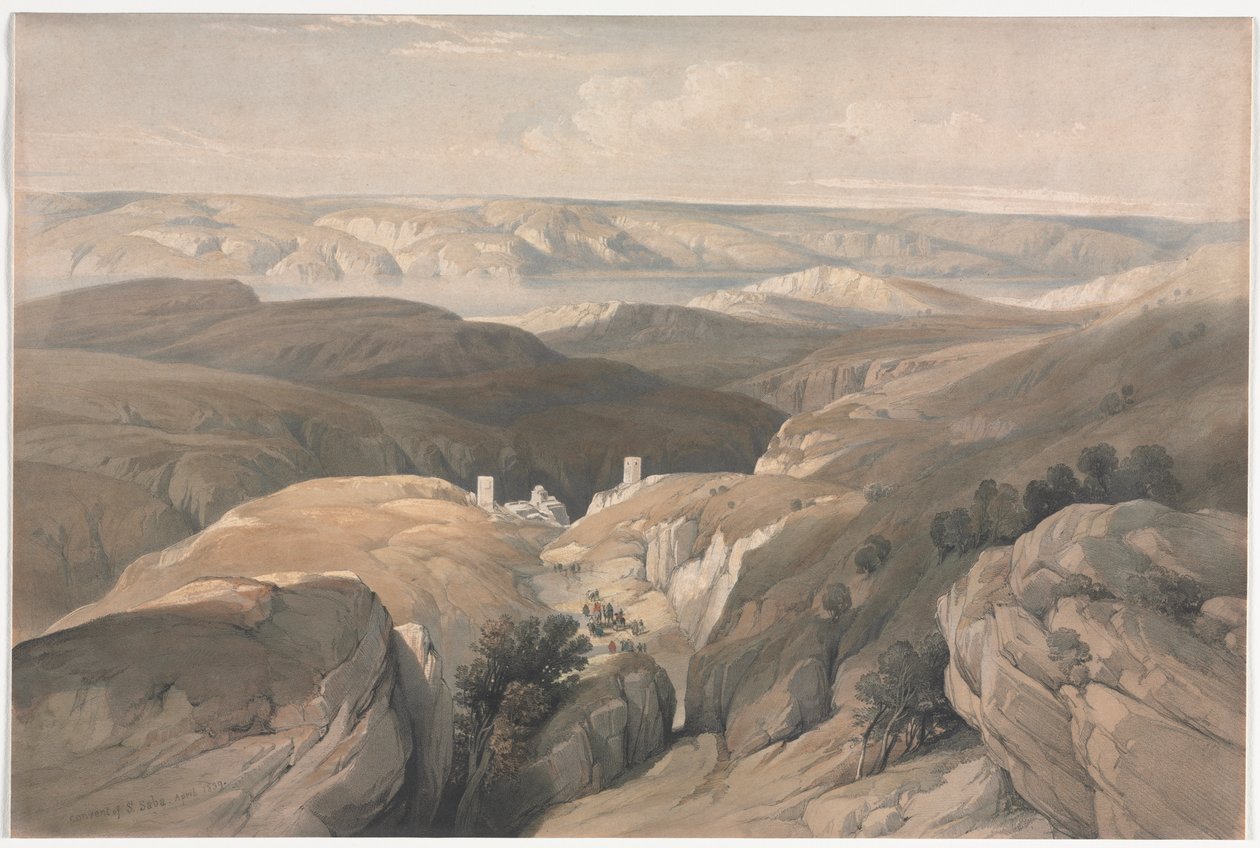 Szt. Sába kolostor alkotó: David Roberts