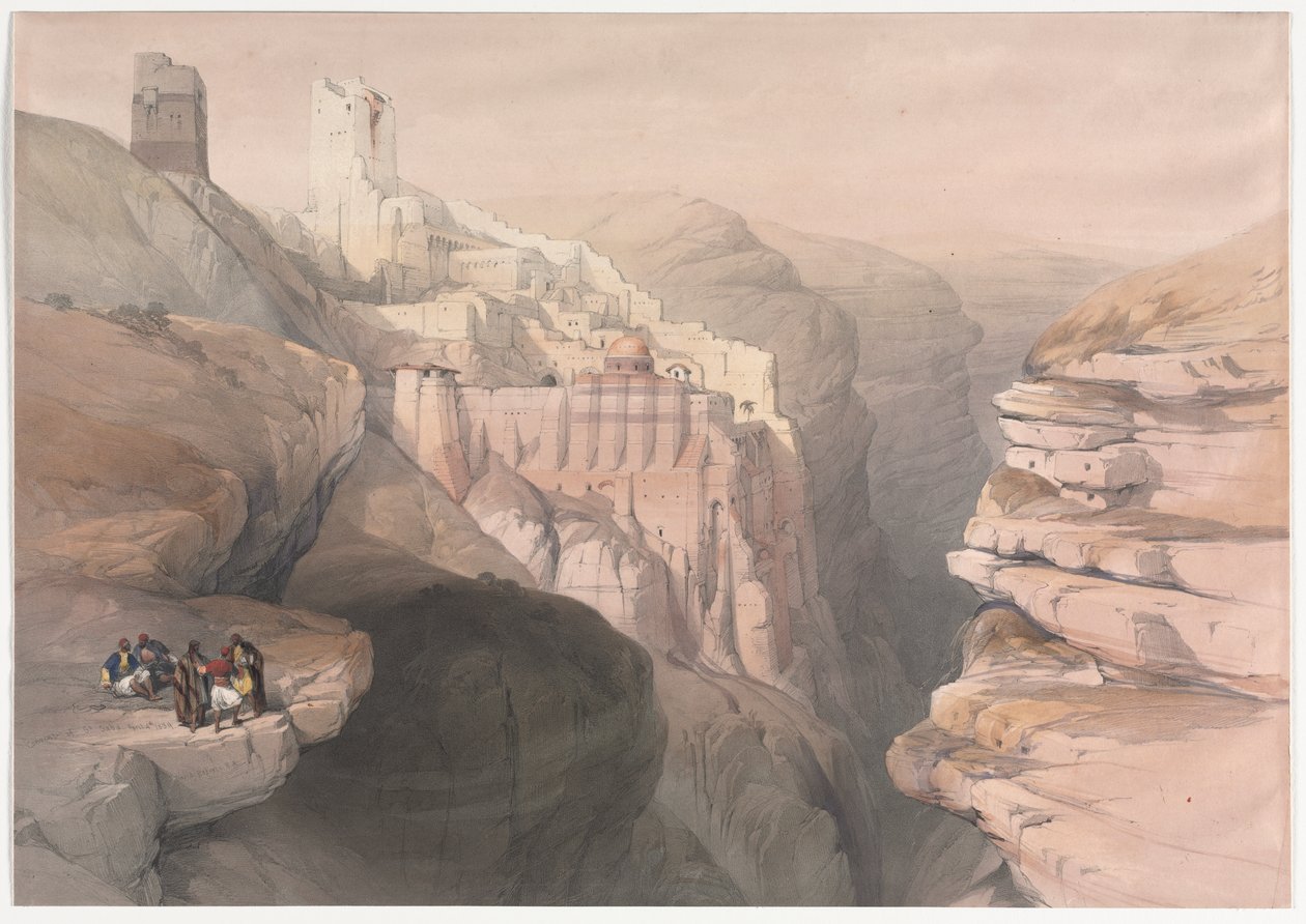 Szt. Sába kolostor alkotó: David Roberts
