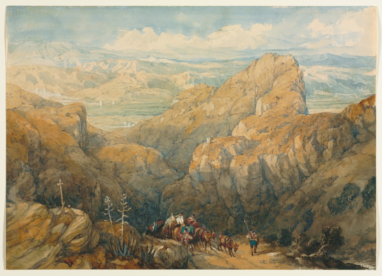 Leereszkedés Granada síkságára alkotó: David Roberts