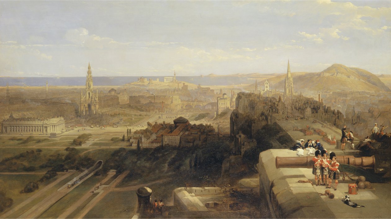 Edinburgh a kastélyból alkotó: David Roberts