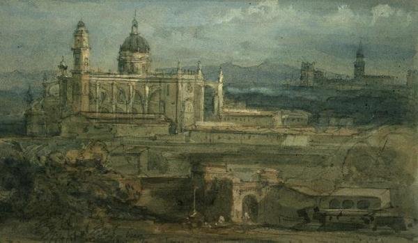 Bejárat a spanyolországi Jerezbe alkotó: David Roberts