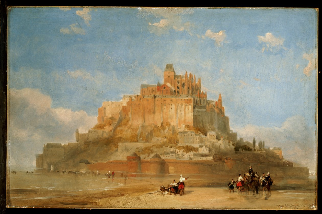 Mont St. Michel a homokvidékről, 1848 alkotó: David Roberts
