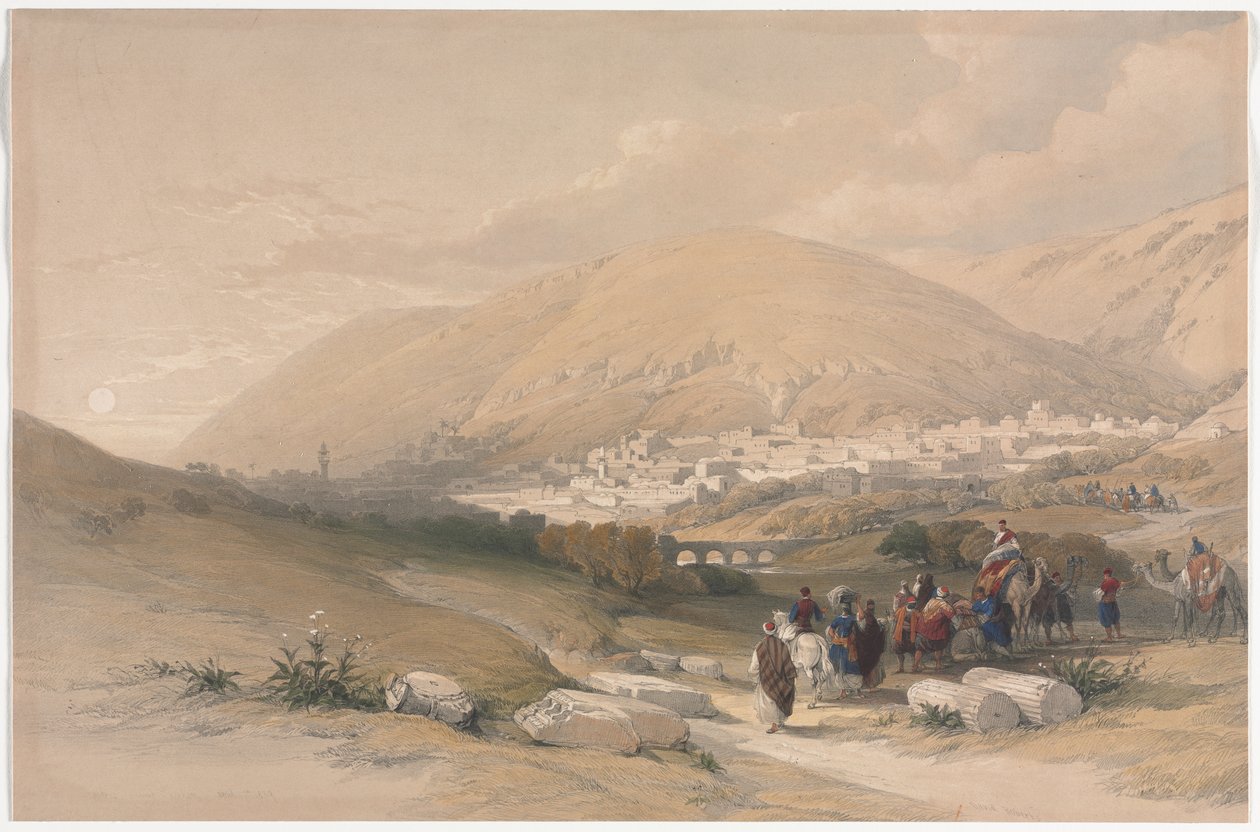 Nablus ókori Sikem alkotó: David Roberts