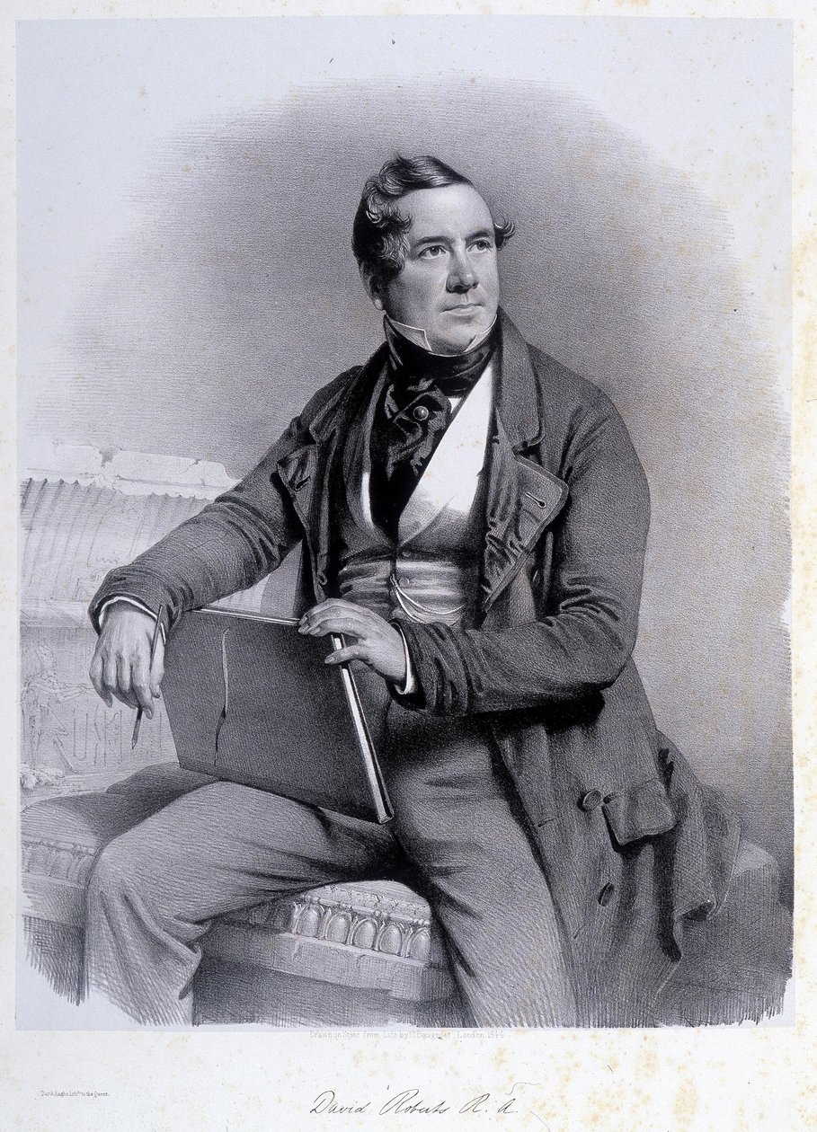 David Roberts portréja a „The Holy Land” című filmben, London 1849 alkotó: David Roberts
