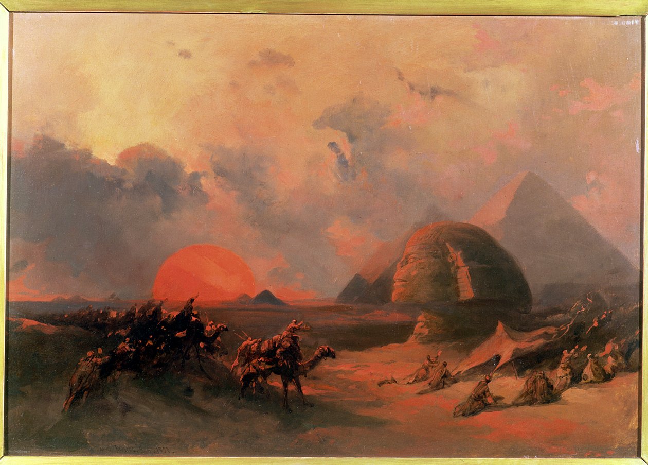 Visszaemlékezés a sivatagról Simon közeledtére alkotó: David Roberts