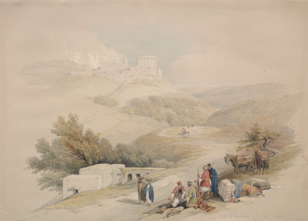 A Szent János Sabaste-templom romjai alkotó: David Roberts