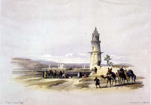 Sioul, Felső-Egyiptom, "Egyiptom és Núbia", 1. kötet (litográfia) alkotó: David Roberts