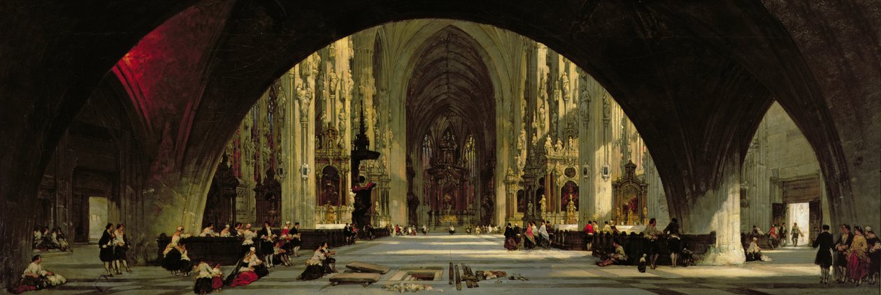 A bécsi Szent István-székesegyház alkotó: David Roberts