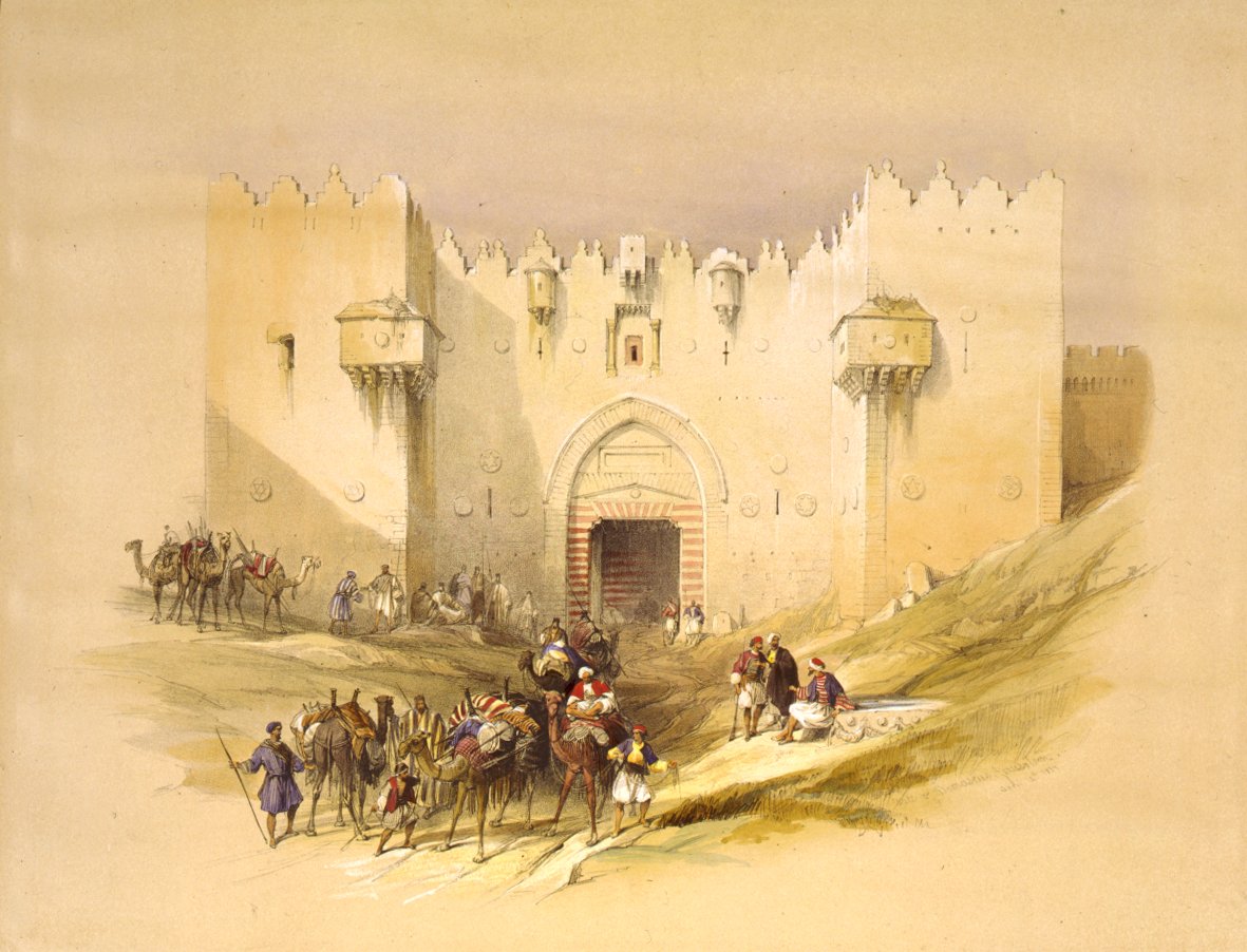Damaszkusz-kapu, Jeruzsálem alkotó: David Roberts
