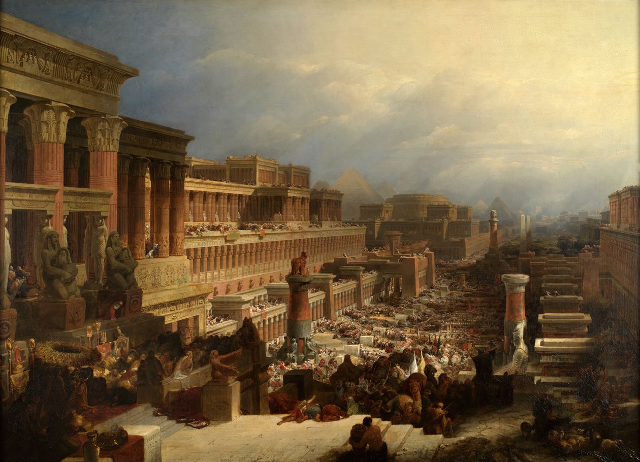 Az izraeliták távozása, 1829 alkotó: David Roberts