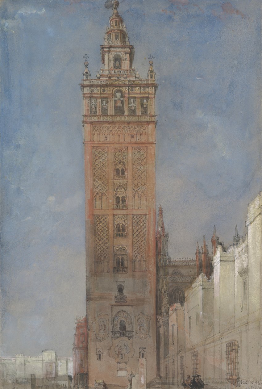 A Giralda, Sevilla, 1833. alkotó: David Roberts