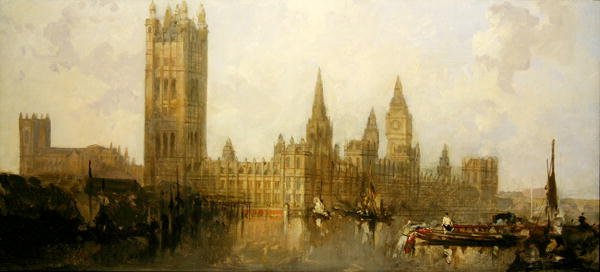 A Parlament háza (olaj, vászon) alkotó: David Roberts
