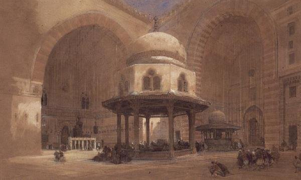 Hasszán szultán mecsete, Kairó alkotó: David Roberts