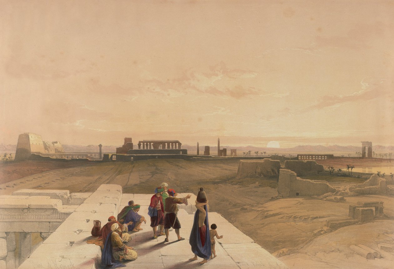 Karnak romjai nyugatról, Egyiptomból és Núbiából, Vol.1 alkotó: David Roberts