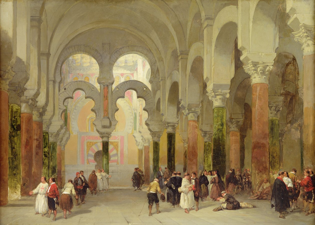 A Korán szentélye, a cordobai mecset, 1849 alkotó: David Roberts