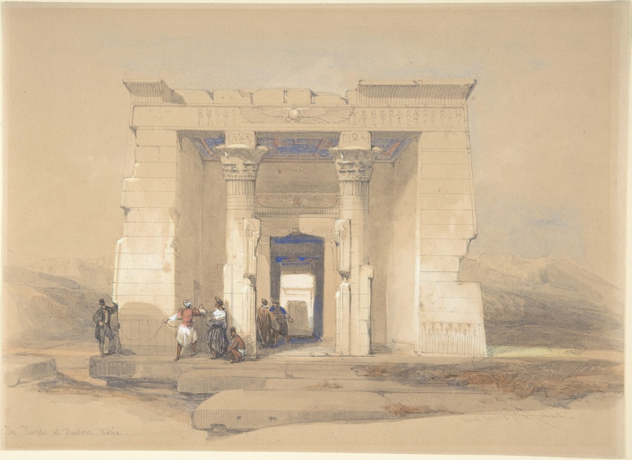 A denduri templom, Núbia alkotó: David Roberts
