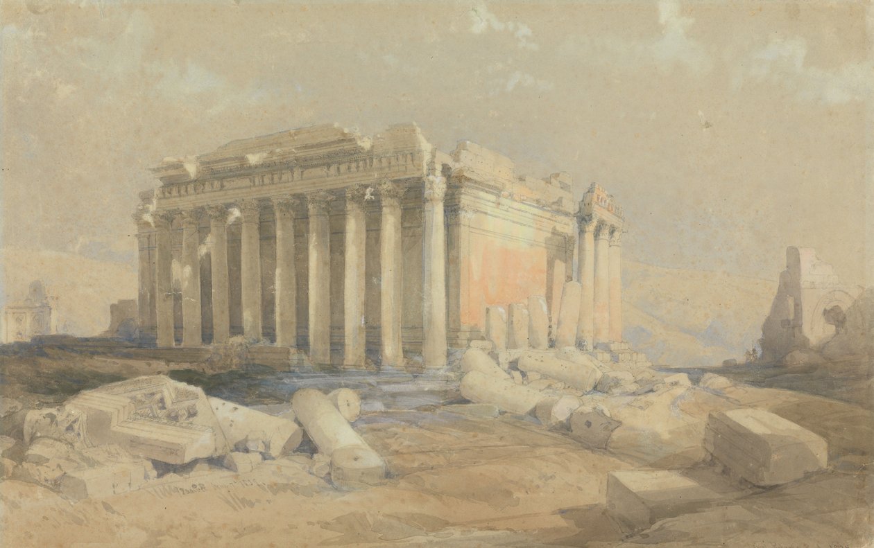 A Baalbek-i templom alkotó: David Roberts