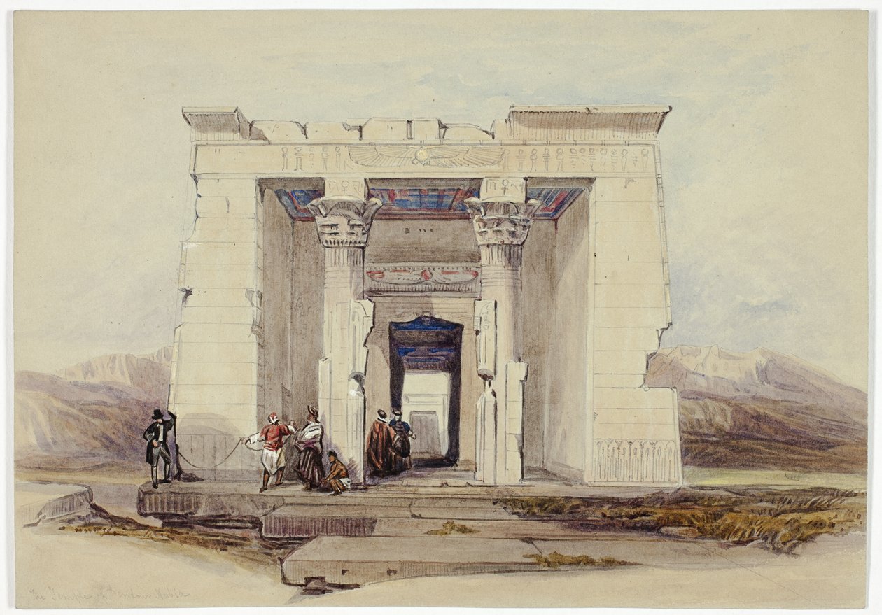 Dendur temploma, Núbia (Dendorack, Felső-Egyiptom) alkotó: David Roberts