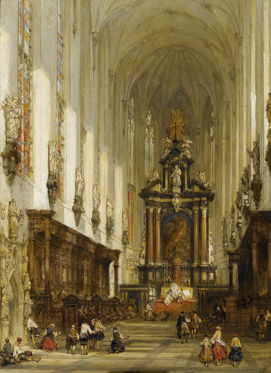 Az antwerpeni Szent Pál templom belseje alkotó: David Roberts