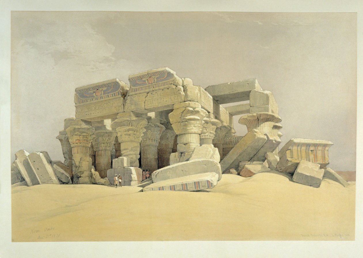 A Kom Ombo templom alkotó: David Roberts