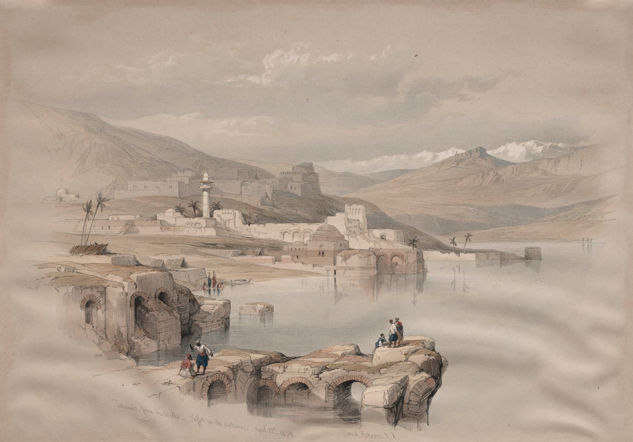 Tiberias, a falakról, Biztonság a távolban alkotó: David Roberts