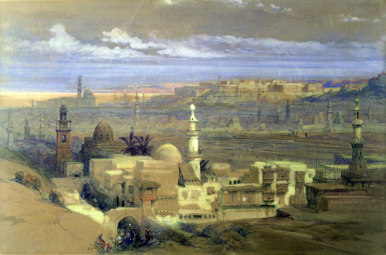 Kairó látképe alkotó: David Roberts