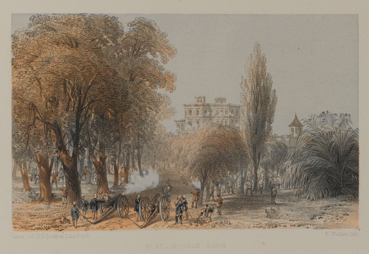 Moosa Bagh alkotó: David Scott Lieutenant Colonel (after) Dodgson