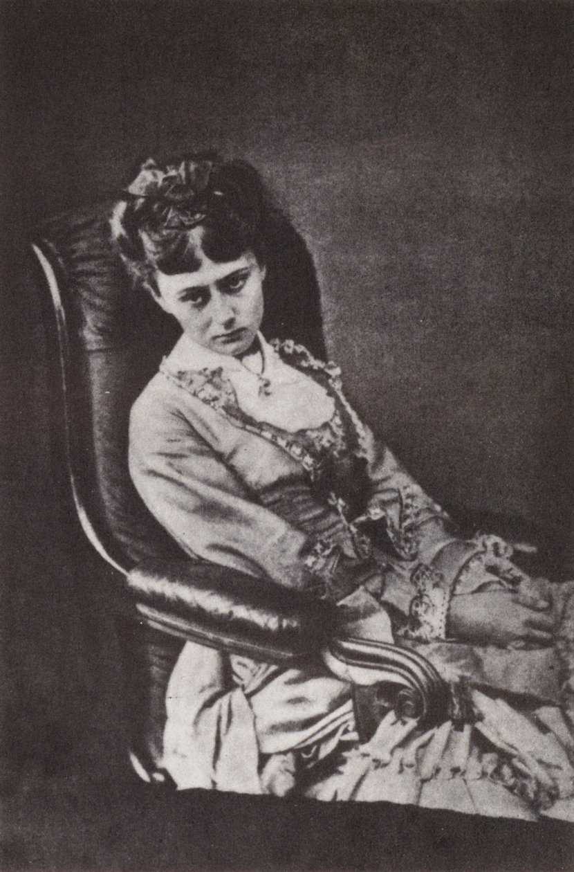 Alice Liddell fényképe (fekete-fehér fénykép) alkotó: David Scott Lieutenant-Colonel (after) Dodgson