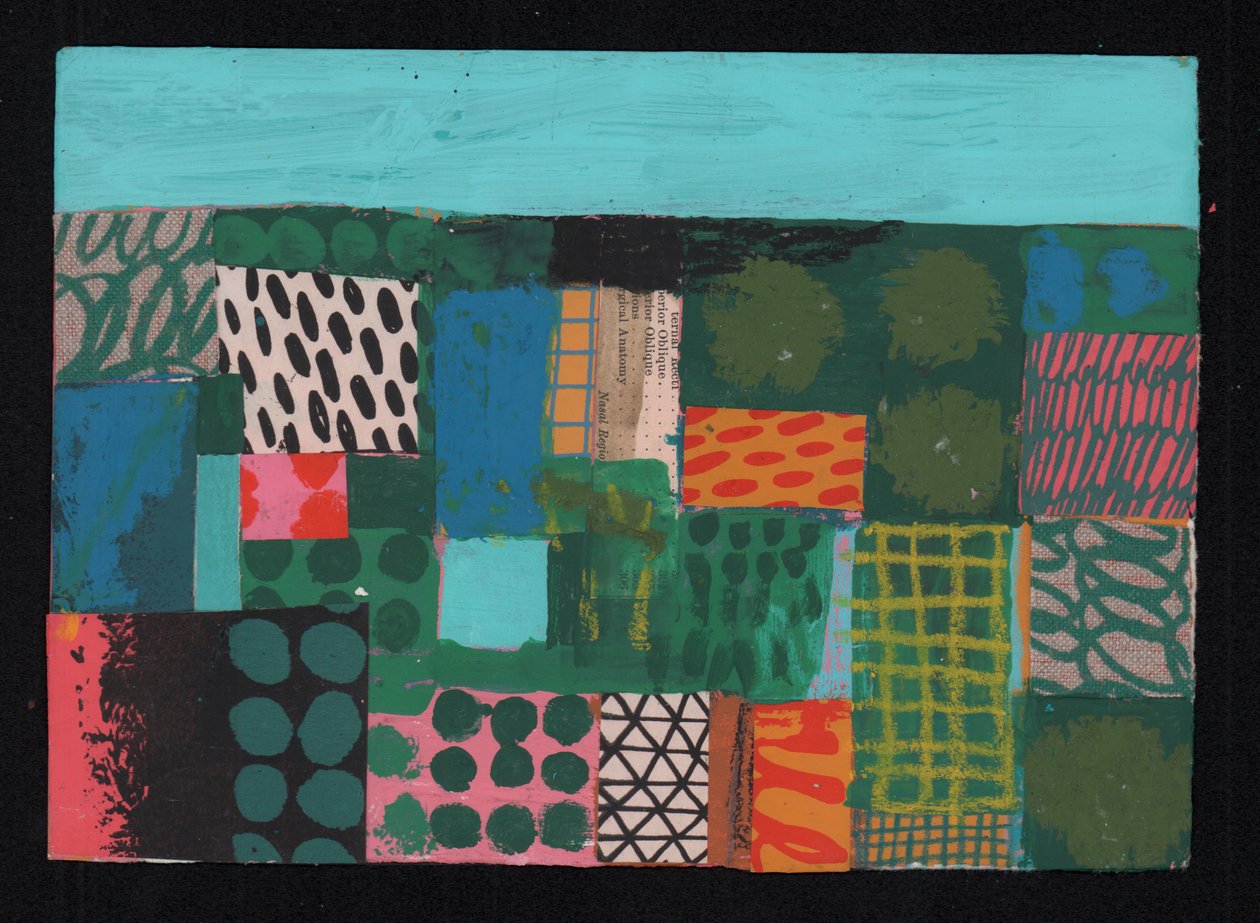 Field Study, 2023 (paint and collage) alkotó: David Shillinglaw